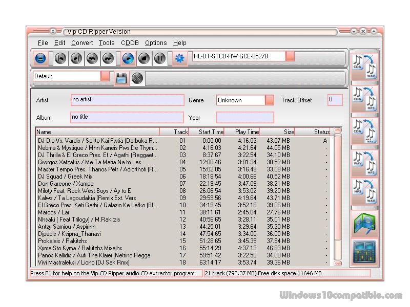 Vip CD Ripper 4.1.0 Free download